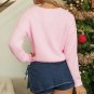 Pink Merry and Bright Pop Up Letter Waffle Knit Sweater