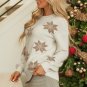 White Snowflake Christmas Tunic Sweater