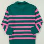 Green Collared Quarter Zipper Oversized Sweater