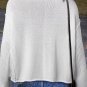 White Collared Button-up Loose Fit Casual Sweater