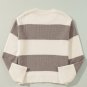 Simply Taupe Colorblock Loose Pullover Sweater