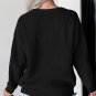 Black Hello Pumpkin Graphic Sweater