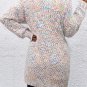 Yellow Multicolor Confetti Open Front Knit Cardigan
