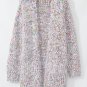 Yellow Multicolor Confetti Open Front Knit Cardigan