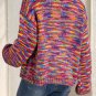 Pink Confetti Drop Shoulder Open Front Cardigan