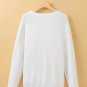 White Hello Pumpkin Graphic Sweater