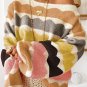 Yellow Wave Striped Balloon Sleeve Drop Shoulder Sweater