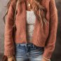 Light French Beige Drop Shoulder Open Front Cropped Cardigan