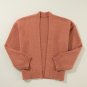 Light French Beige Drop Shoulder Open Front Cropped Cardigan
