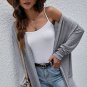 High Rise Solid Color Open Front Lightweight Cardigan