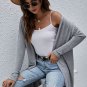 High Rise Solid Color Open Front Lightweight Cardigan