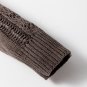 Dark Khaki Open Knit Drop Shoulder Sweater Cardigan