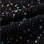 Black Rhinestone Decor Multicolor Confetti Sweater Cardigan