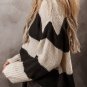 Jet Stream Colorblock Loose Pullover Sweater