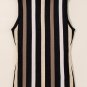 Black Stripe Slim Fit O Neck Sweater Vest