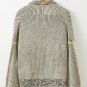 Apricot Plaid Contrast Trim Open Front Cardigan