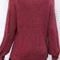 Red Sandalwood Thanks Giving Letter Graphic Crew Neck Sweater