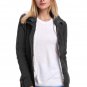 Charcoal Long Sleeve Button-up Hooded Cardigans