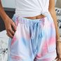 Multicolor Print Drawstring Casual Elastic Waist Pocketed Shorts