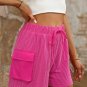 Bright Pink Cargo Pocket Wide-leg Shorts