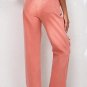 Pink High Waist Ripped Straight Leg Pocket Jeans