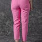 Pink Star Shape Patchwork Mid Waist Straight Leg Jeans