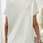 Black Bow Pattern Knit Short Sleeve Sweater
