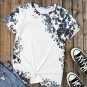Gray Western Fashion Dyed Bleached T Shirt
