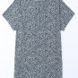Gray Leopard Print Side Pockets Tunic Top