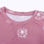 Pink Dandelion Print Crew Neck T Shirt