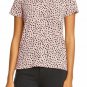 Apricot Cheetah Print O-neck Short Sleeve T Shirt