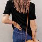 Black Holes Crew Neck Cotton Mixed T Shirt