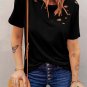 Black Holes Crew Neck Cotton Mixed T Shirt