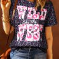 Black WILD like the WEST Leopard Tee