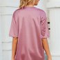 Pink Chest Pocket Loose Fit T Shirt