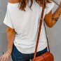 White Pocketed Tee with Side Slits
