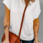 White Pocketed Tee with Side Slits