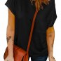 Black Pocketed Tee with Side Slits