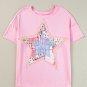 Pink Star Patchwork Loose T Shirt