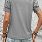 Light Grey Pleated Puff Sleeve Knit Tee