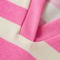 Pink Stripe V Neck Collared Cap Sleeve Top