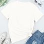 White Casual Plain Crew Neck Tee