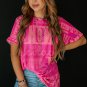 Rose Howdy Cowboy Letter Printed Western Fashion Tee