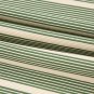 Green Stripe Contrast Edge Short Batwing Sleeve T Shirt