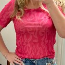 Red Western Girls Mesh T Shirt