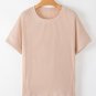 Jet Stream Textured Knit Round Neck Short Sleeve Top