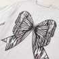 Casual Oversize Big Bow Printed Drop Shoulder Tunic Casual Tee