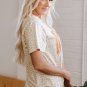 Yellow MAMA Letter Graphic Leopard Loose Tee