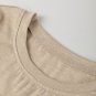 Parchment Solid Color Ruched Puff Sleeve T Shirt