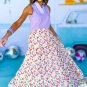 Green Leopard Print Tiered Flowy Maxi Skirt